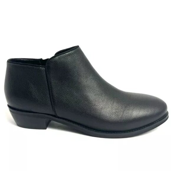 Softwalk Womens Rocklin Bootie Black Leather Size 10 N - Picture 1 of 6